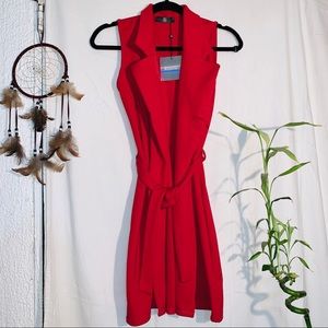 Missguided Red Sleeveless Blazer Dress US Size 2